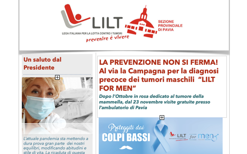 Torna il Notiziario di LILT Pavia… ma in digitale!